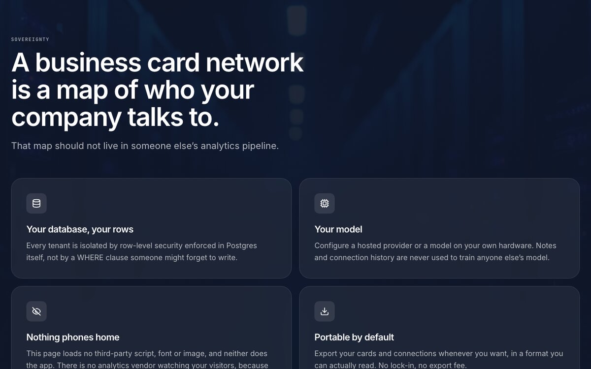Security and data sovereignty page
