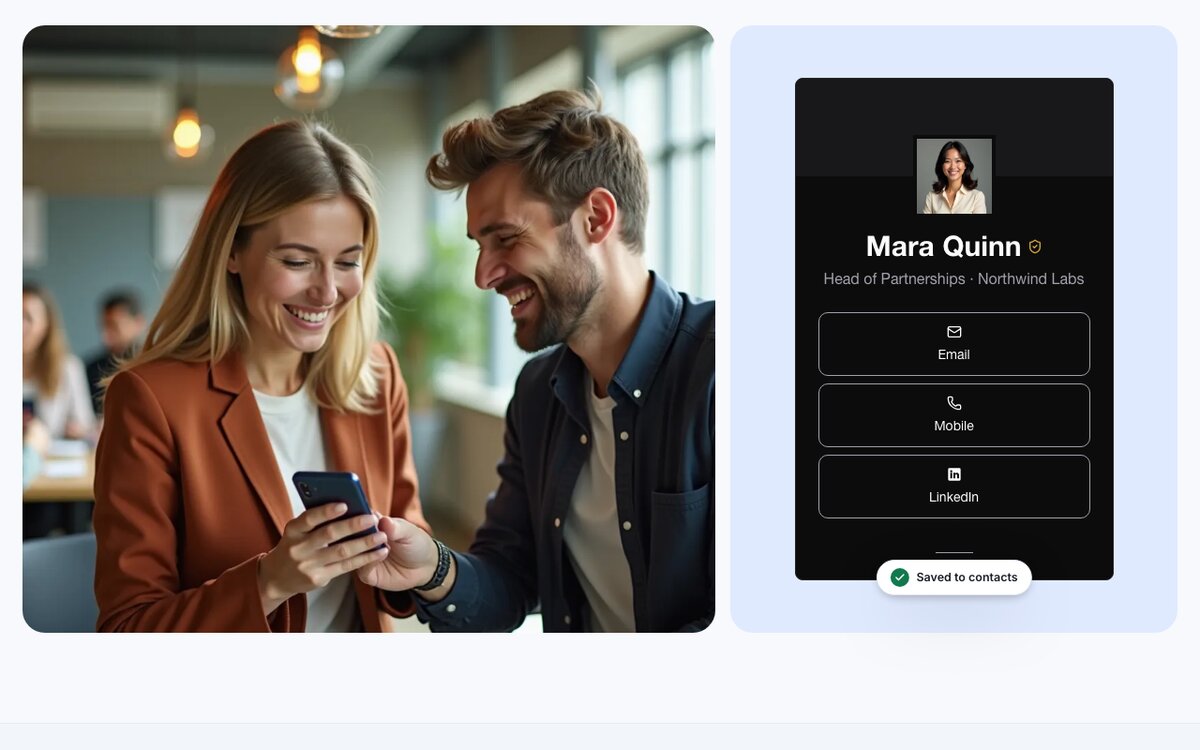 met.cards — Your team’s business cards, and everything they remember.